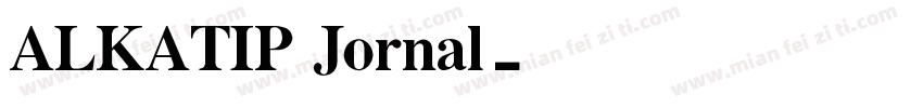 ALKATIP Jornal字体转换